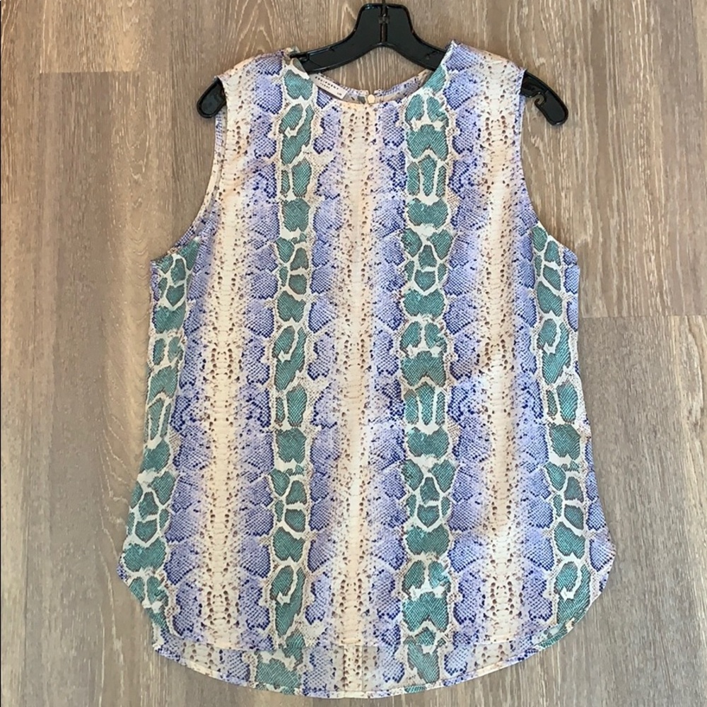 Sleeveless Silk Top
